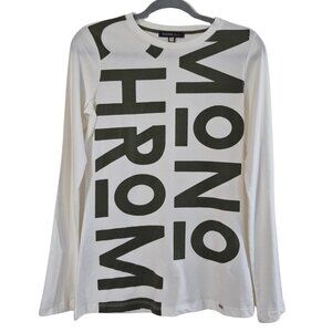 WAGGON PARIS High quality  t-shirt Long Sleeve Beige/ Green  S / 36